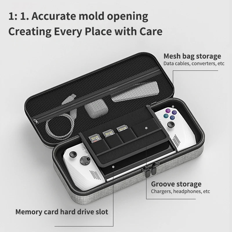 ASUS ROG Ally Handheld EVA Case with Built-in Storage and Protective Hard Shell