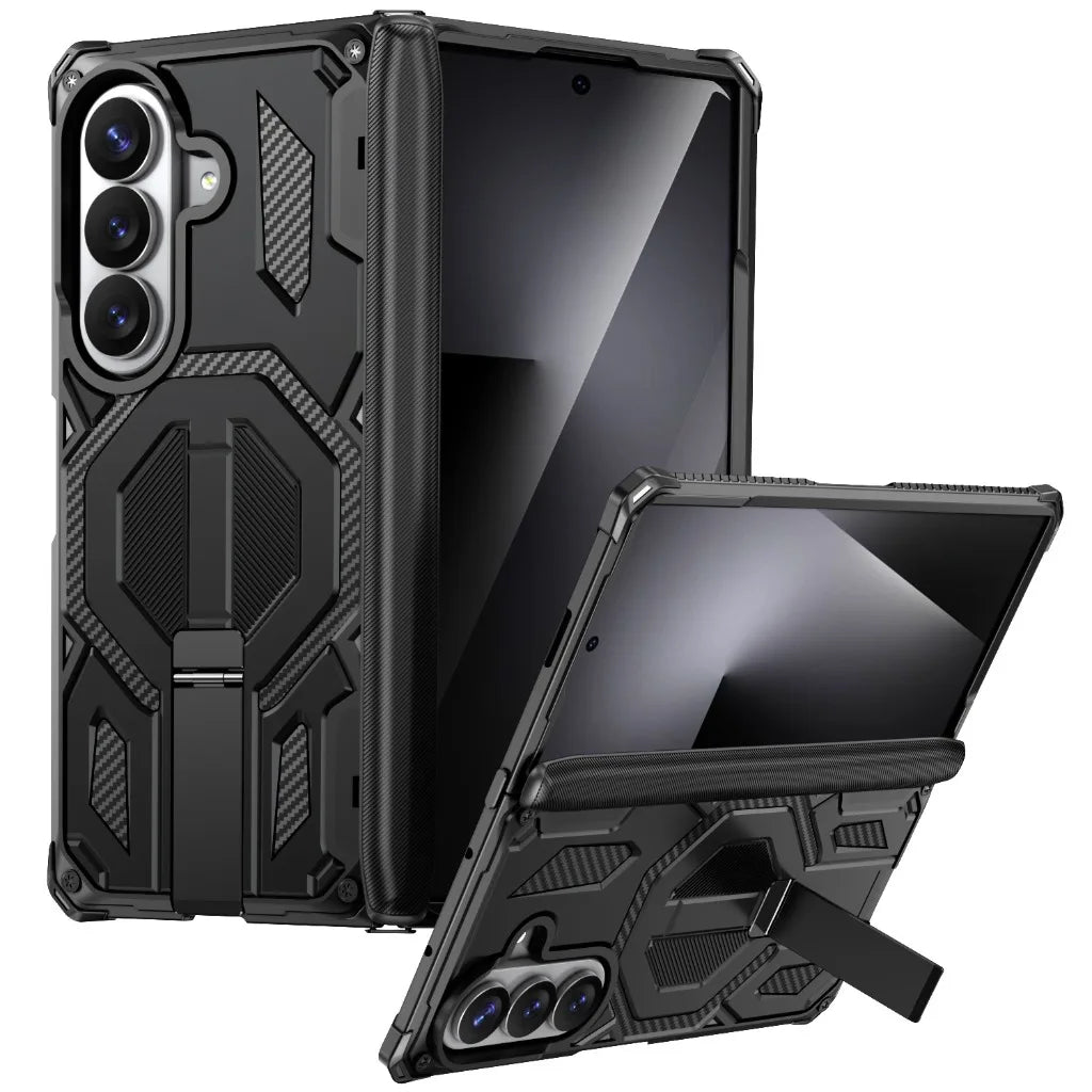 Heavy-Duty Magnetic Case with Kickstand for Samsung Galaxy Z Fold 8 Ultra