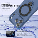 Premium Liquid Silicone MagSafe Case with Ring Stand for iPhone 17 Series
