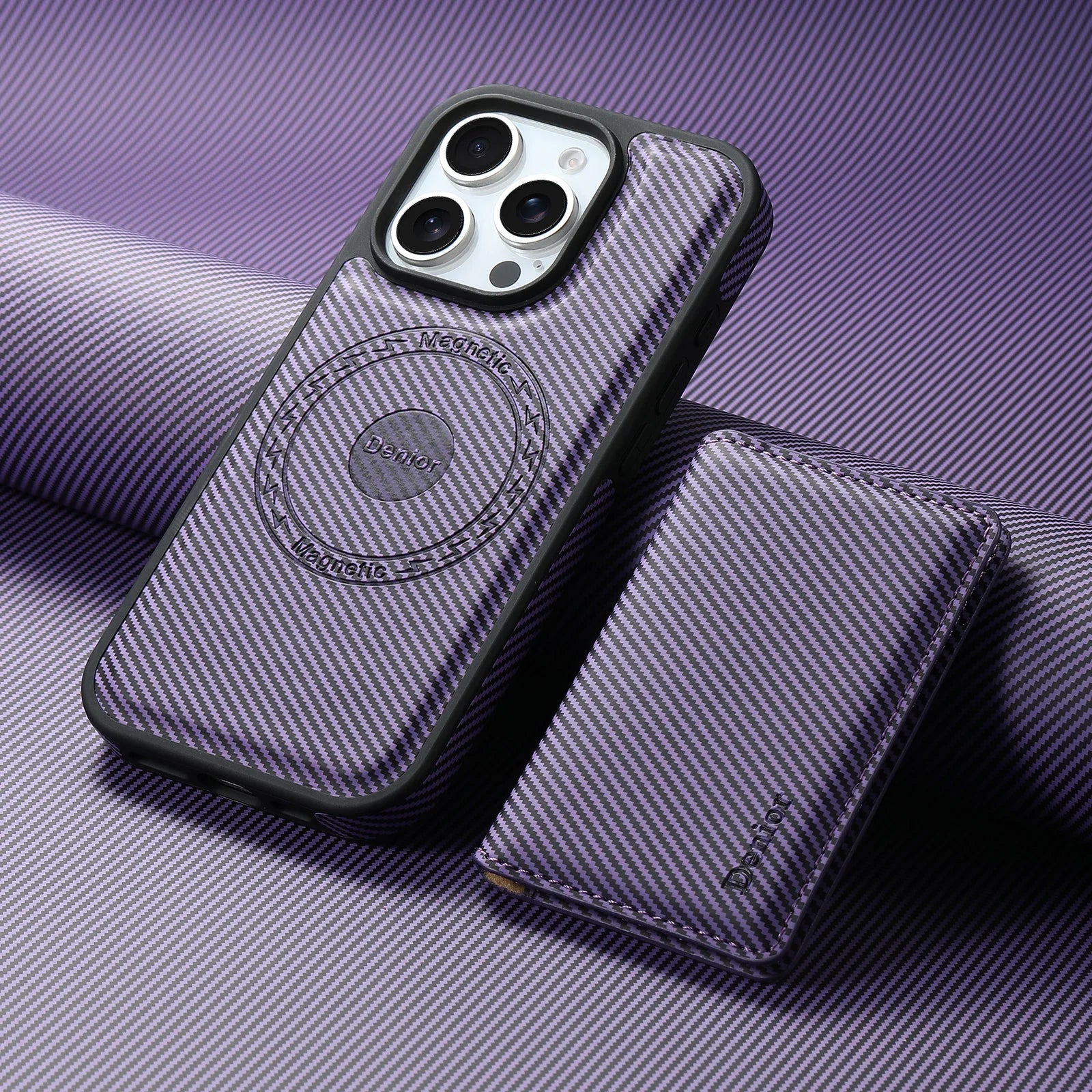 2-in-1 Detachable Magnetic Leather Wallet Case for iPhone 16 Series