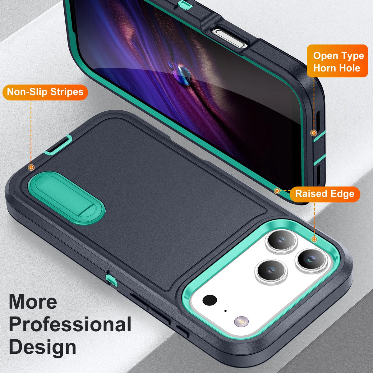 Dual-Layer Shockproof Case with Reinforced Corner Protection for iPhone 18 Series