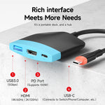 Hagibis Portable TV Dock with 100W PD & USB 3.0