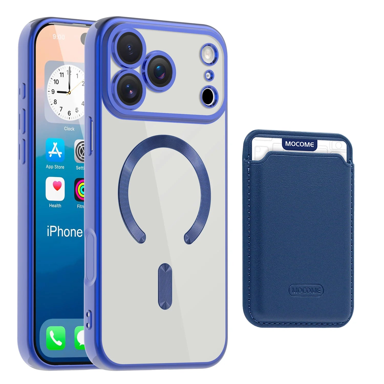 iPhone 17 Series Soft Electroplating MagSafe Case with Magnetic Wallet