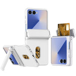 Slim Matte PC Wallet Case with Card Holder for Samsung Galaxy Z Flip 7