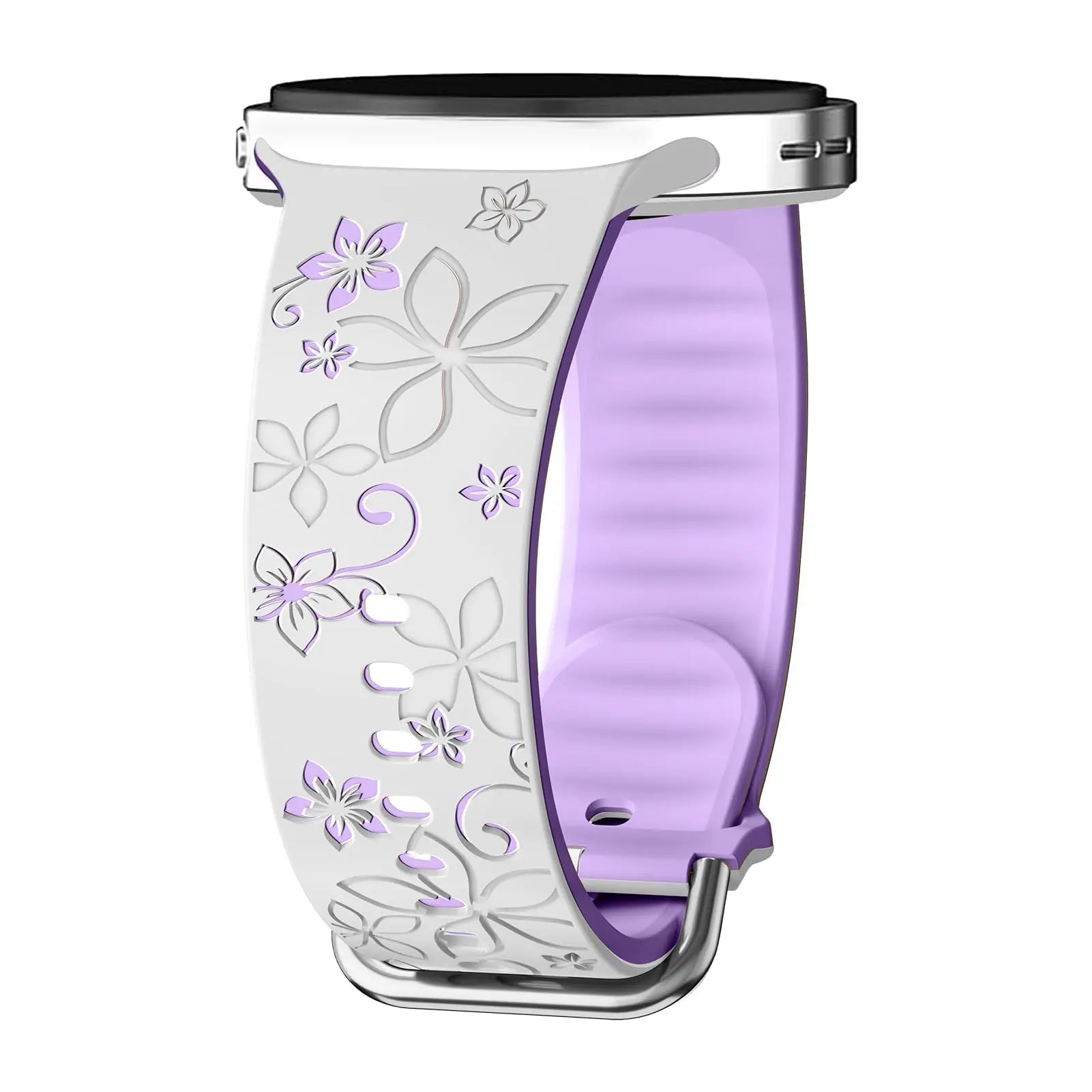 Bauhinia Print Silicone Band for Samsung Galaxy Watch 8 and Galaxy 8 Classic