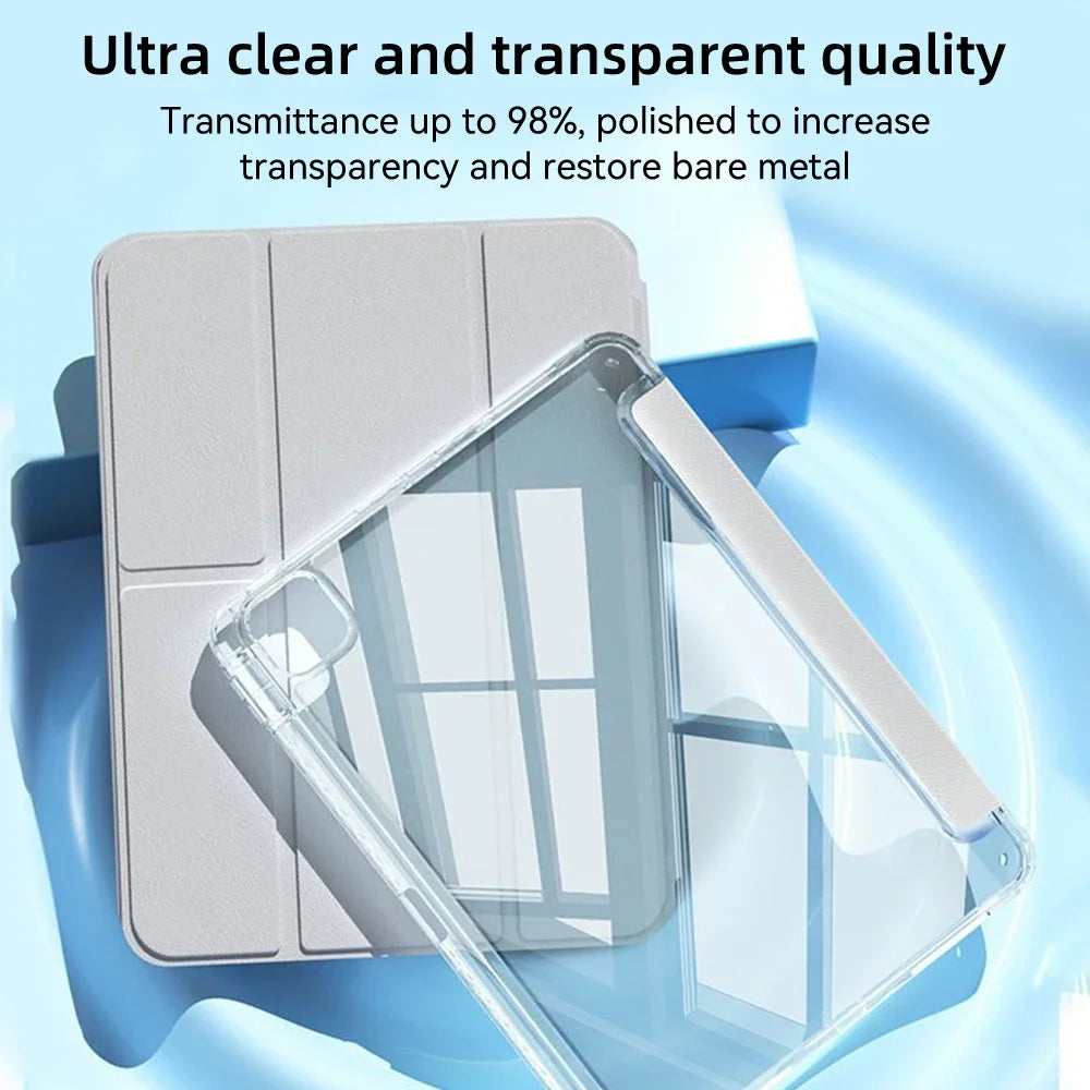 High Translucency Smart Case for iPad Pro M4 (2024)