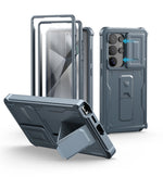 Military-Grade Protection Rugged Case with Camera Cover & Built-In Screen Protector for Samsung Galaxy S25 Ultra