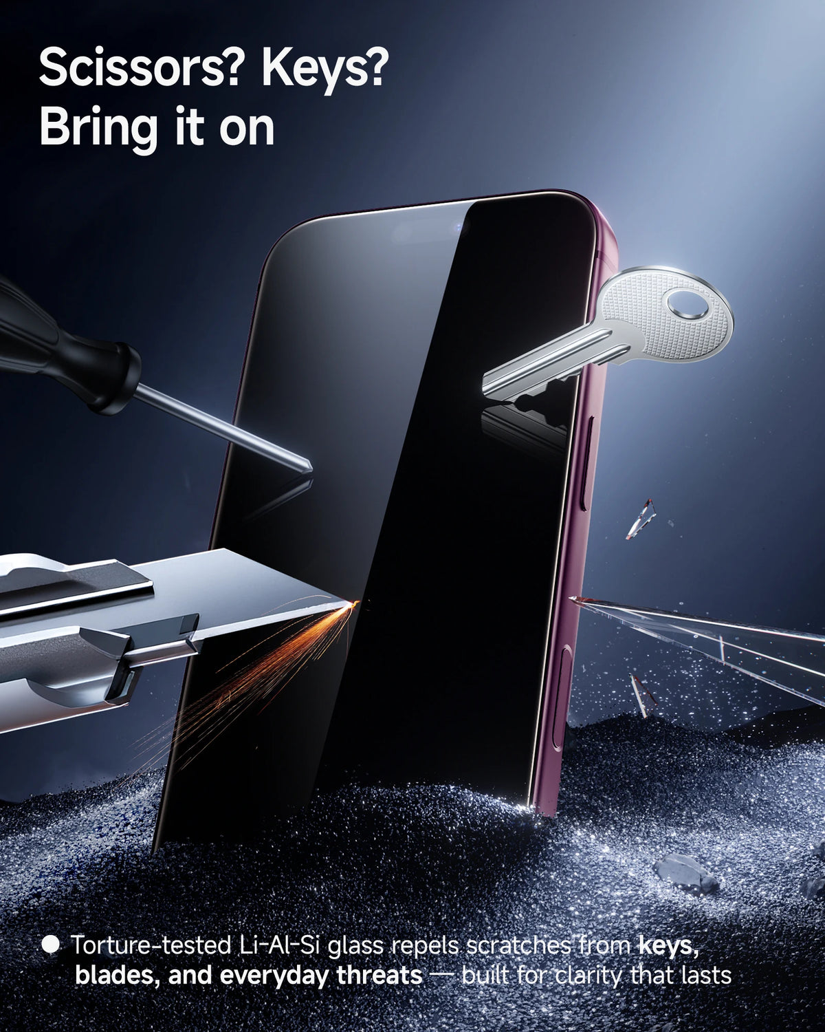 Anti-Spy Privacy Tempered Glass Screen Protector for iPhone 16 Series