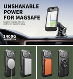 Rugged MagSafe Protective Case with Camera Shield and Adjustable Kickstand for iPhone 17 Series