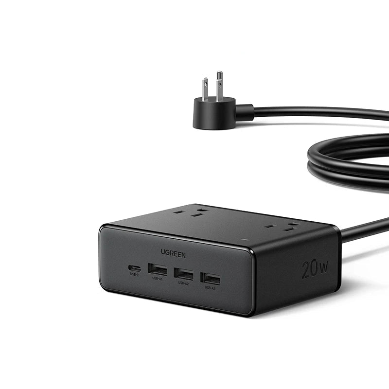 UGREEN 8-in-1 Power Strip With 4 AC Outlets and USB Charging
