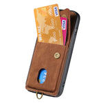 Multi-Functional Retro Leather Wallet Case with Vertical Card Holder for iPhone 17 Series