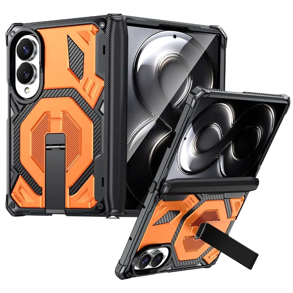 Heavy-Duty Magnetic Case with Kickstand for Samsung Galaxy Z Fold 8