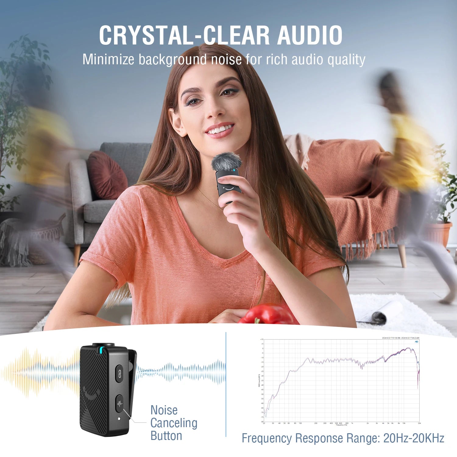 FIFINE Wireless Lavalier Microphone