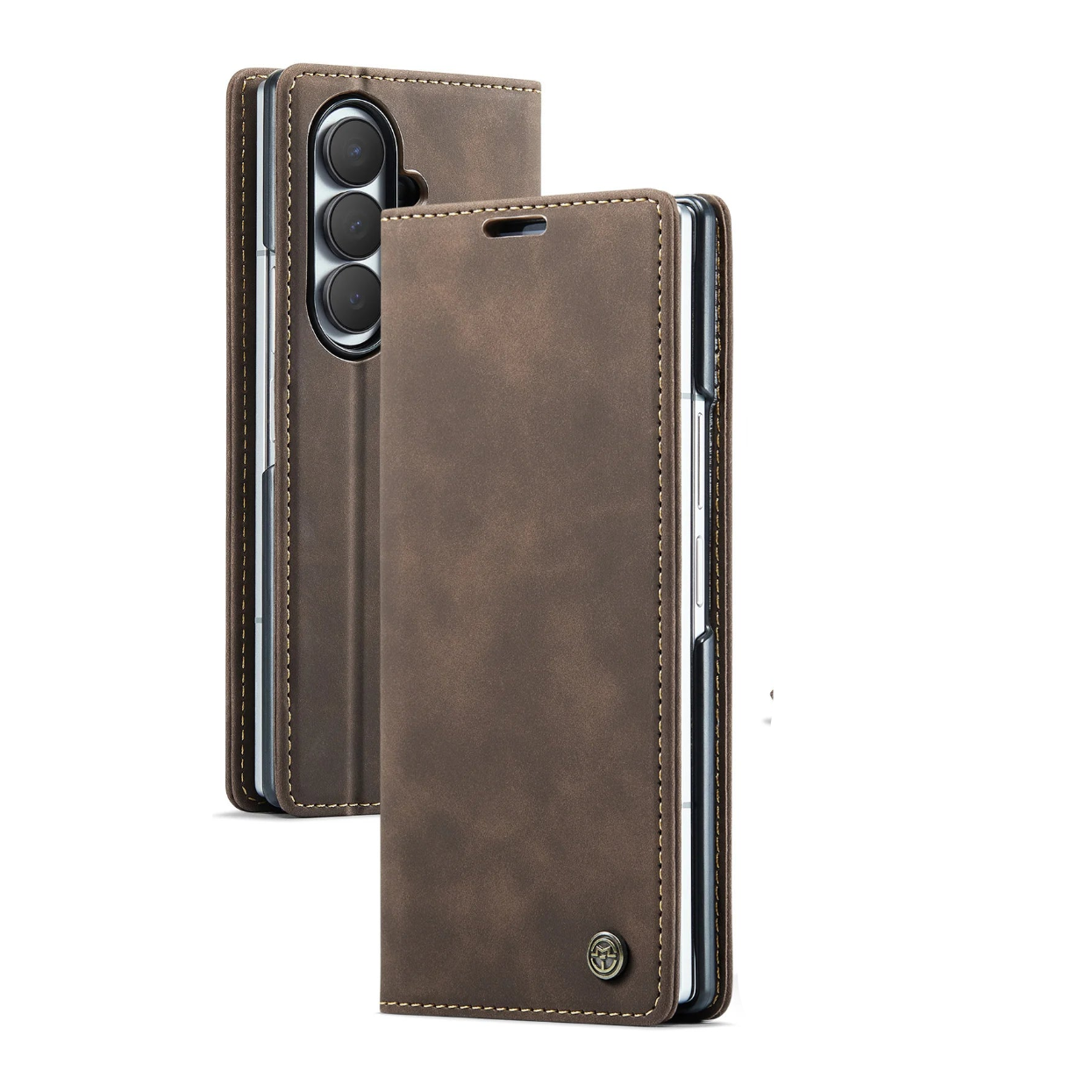 Premium Retro Leather Wallet Case for Samsung Galaxy Z Fold 8 Ultra