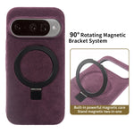 Google Pixel 9 Series Alcantara Magnetic Case with Foldable Stand