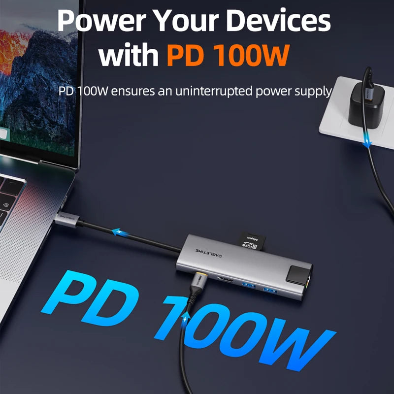 CABLETIME 9-In-1 USB-C Hub For MacBook Pro