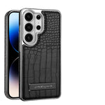 Luxury Crocodile Pattern Magnetic Leather Case with Stand for Samsung Galaxy S26 Series