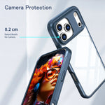 Hybrid Hard PC + TPU Transparent Shockproof Case for iPhone 17 Series