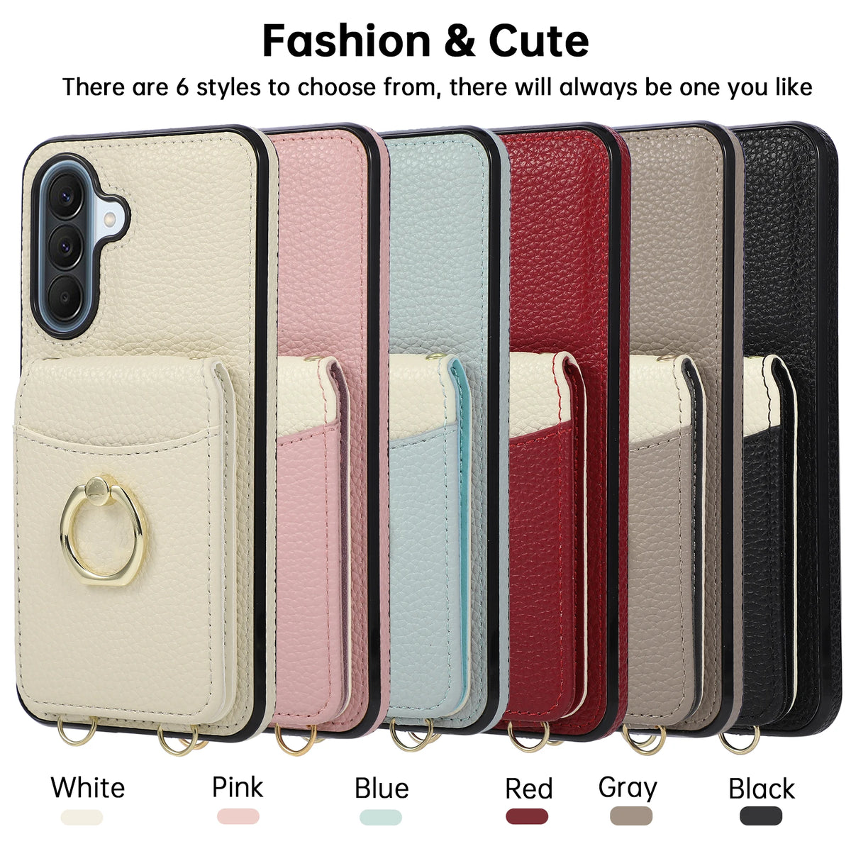 Detachable Crossbody Leather Wallet Case for Samsung Galaxy A16