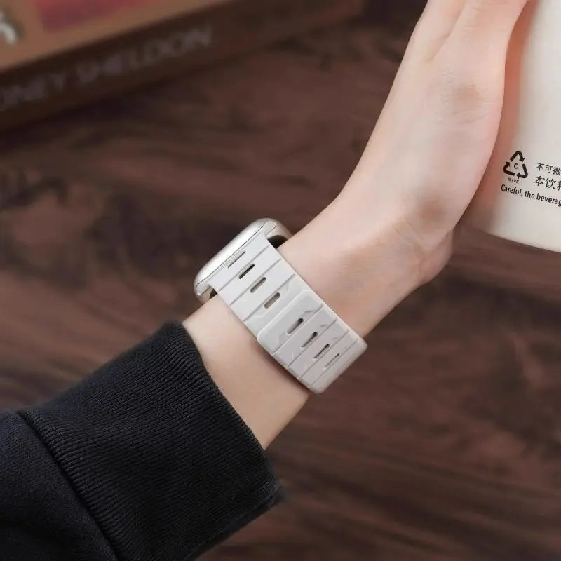 Durable Magnetic Silicone Strap for Apple Watch