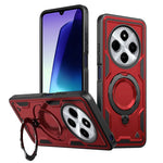 Dropproof Magnetic Case with Rotatable Ring Stand for Xiaomi Redmi 14C