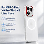 Anti-Yellowing Polycarbonate Clear Case for OPPO Find X9 Pro