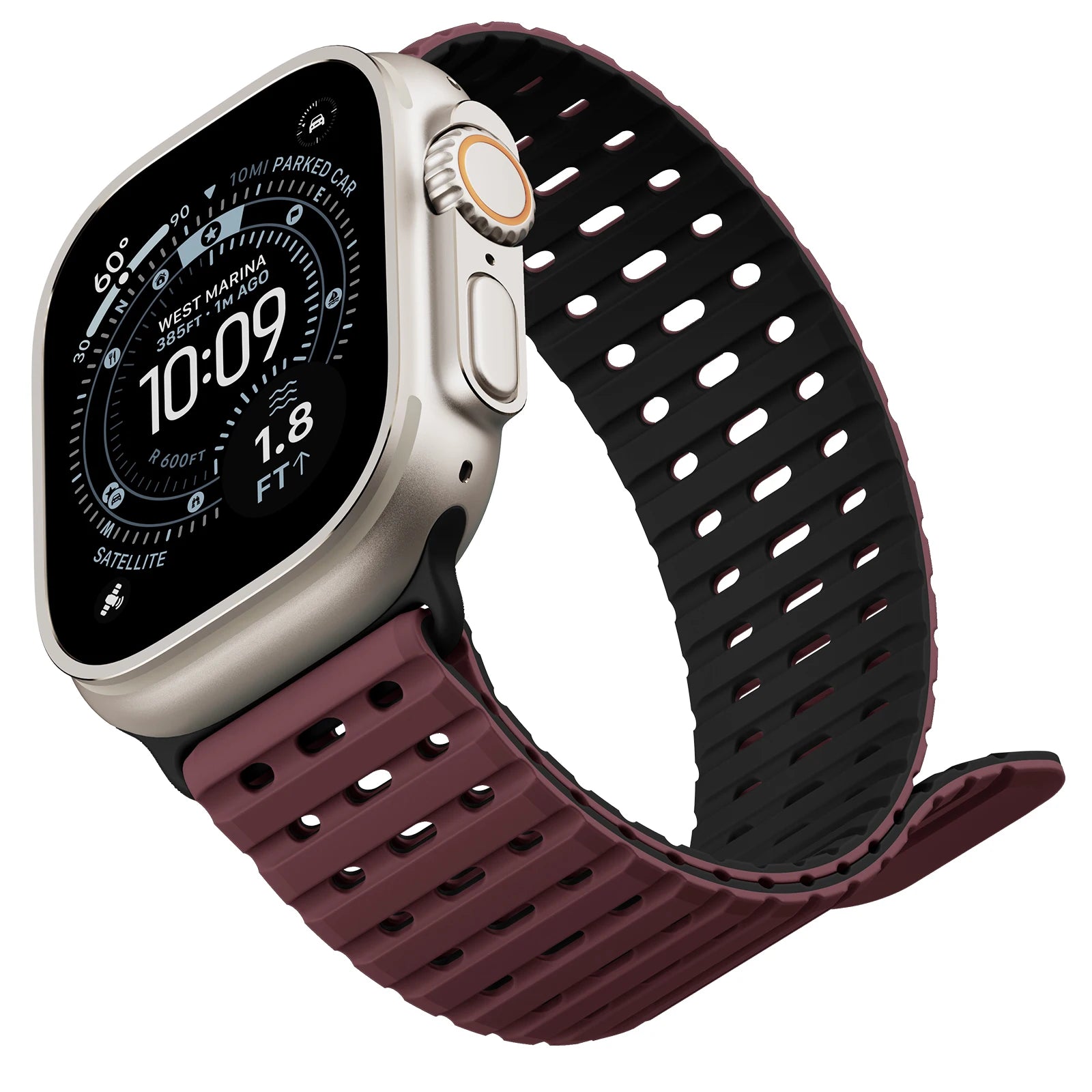 Lightweight Breathable Silicone Strap for Apple Watch