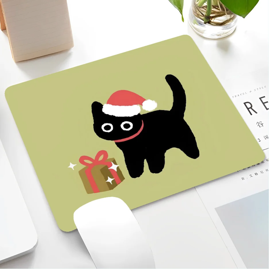 Black Cat Themed Mousepad