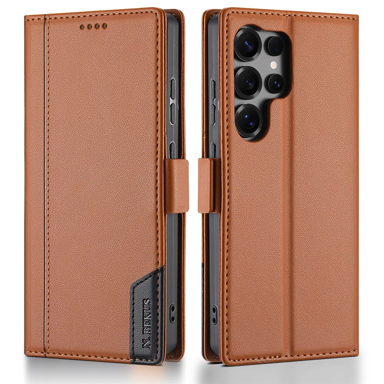 Luxury Leather RFID Wallet Case for Samsung Galaxy S26 Series