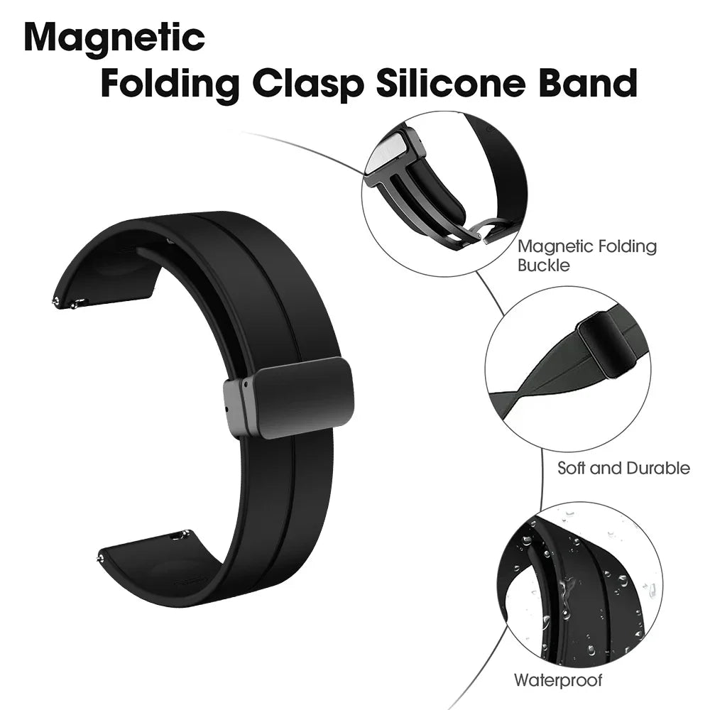 Nothing CMF Watch 3 Pro Silicone Band with Folding Magnetic Clasp