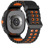 Perforated Silicone Watch Band with One-Click Installation for Samsung Galaxy Watch 9