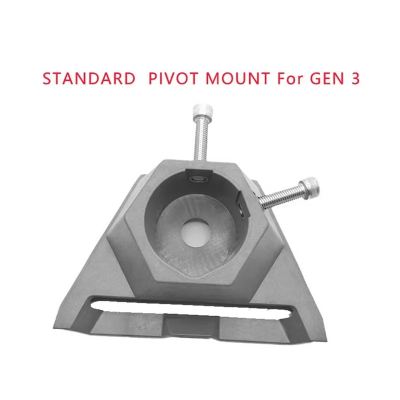 Adjustable 360° Starlink Gen 3 Bracket with Integrated Pipe Adapter Base