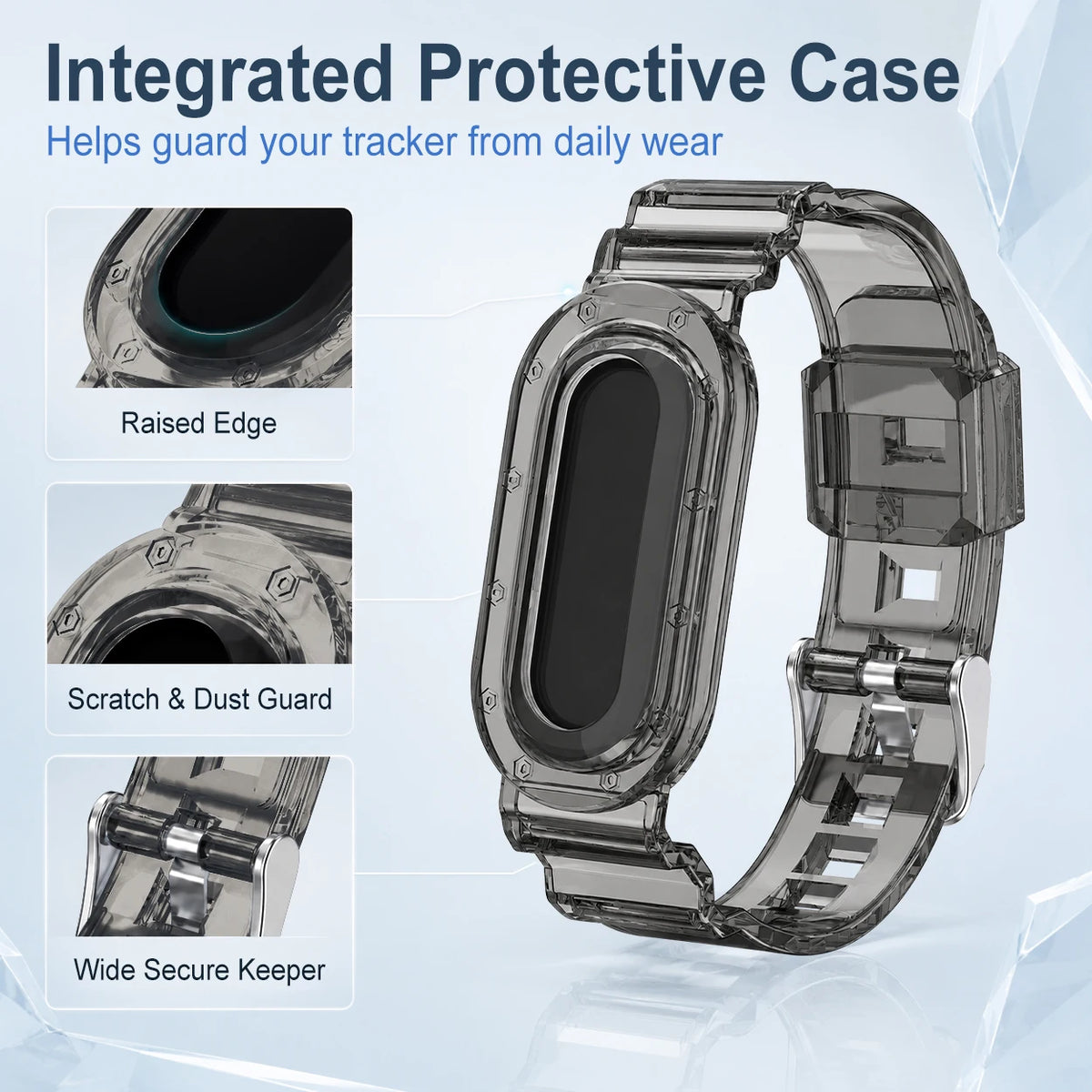 TPU Case with Raised Display Edge for Google Fitbit Air