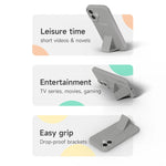 iPhone 16 Series Solid Color Bumper Case with Folding Stand Holder