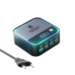 ASOMETECH 100W GaN 8-Port Fast Charger with Digital Display