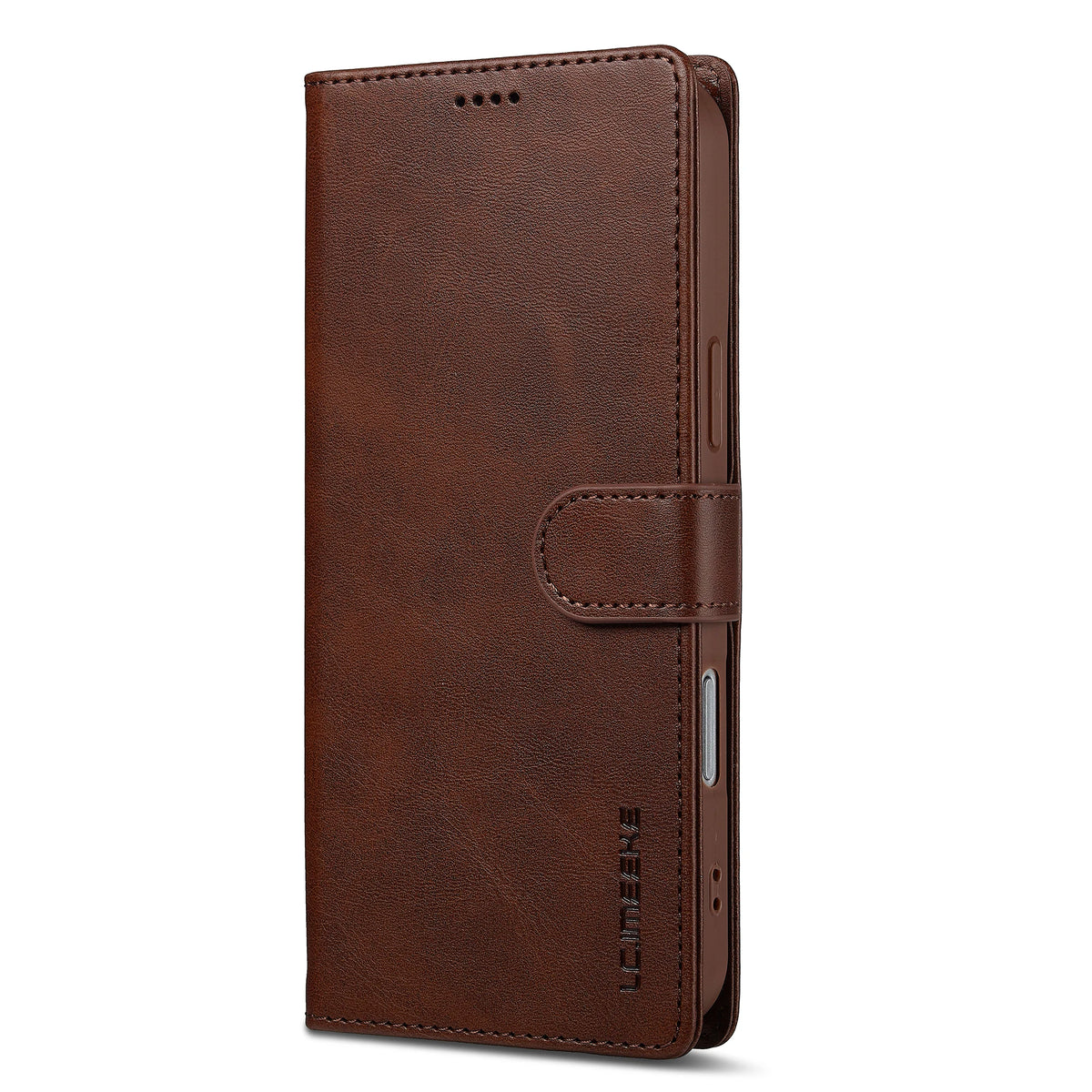 Leather Wallet Case with Magnetic Buckle Closure for iPhone 18 Series