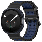 Perforated Silicone Watch Strap with Adjustable Fit for Samsung Galaxy Watch 9