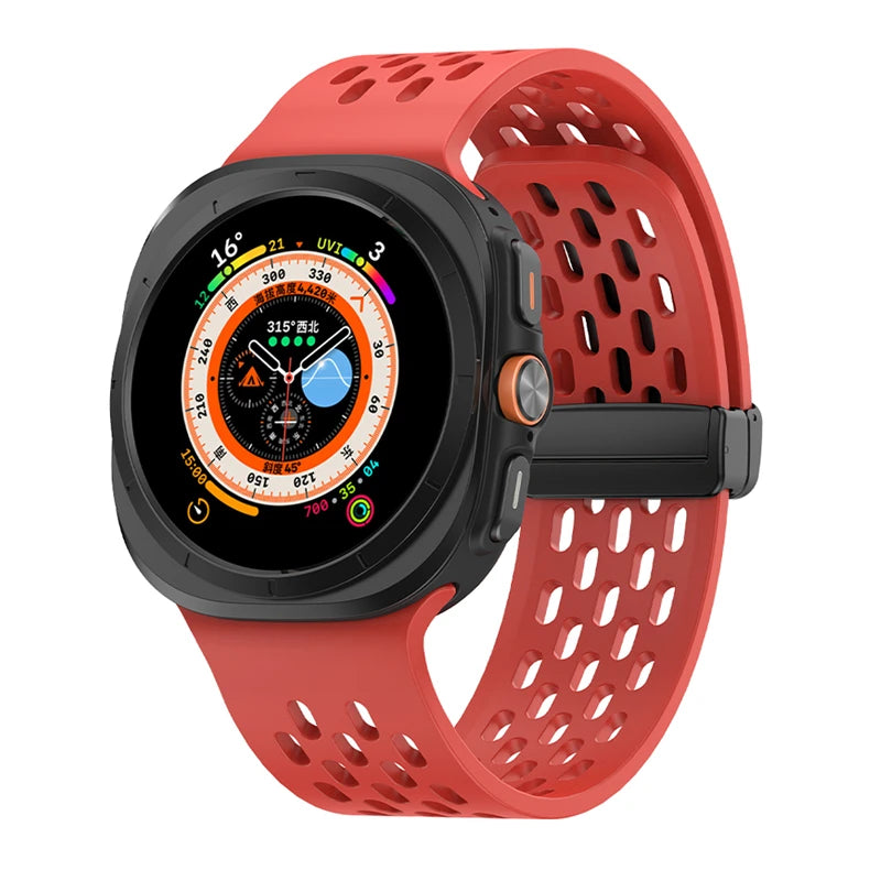No-Gap Magnetic Silicone Sport Band for Samsung Galaxy Watch Ultra and Samsung Galaxy Watch Ultra (2025)