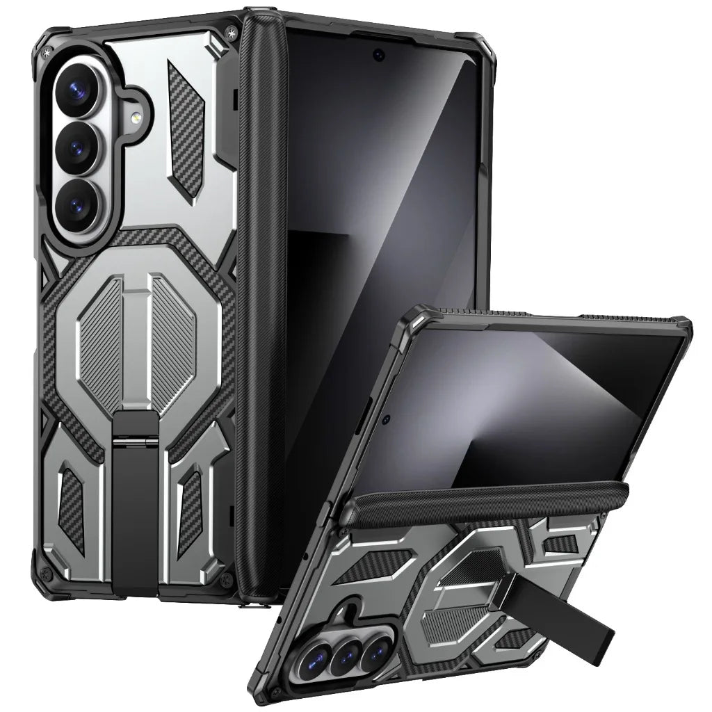 Heavy-Duty Magnetic Case with Kickstand for Samsung Galaxy Z Fold 8 Ultra