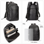 Cow Leather Multi-Function Laptop Backpack for Men