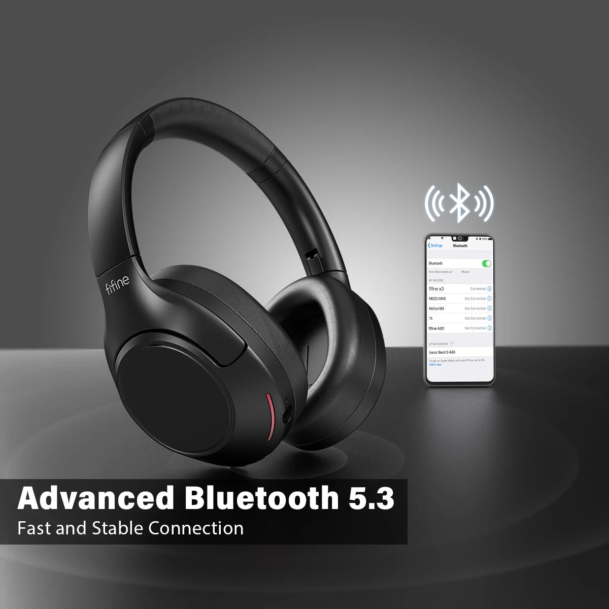 FIFINE X3 Over-ear Bluetooth Noise Canceling Headset