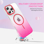 Glitter Laser Gradient Clear Matte MagSafe Case for iPhone 15 Series