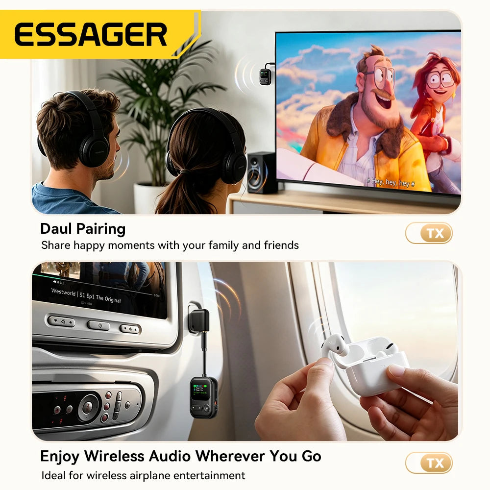 Essager Dual-Mode Bluetooth Audio Adapter