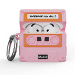 3D Cassette Tape Silicone Case for AirPods 4