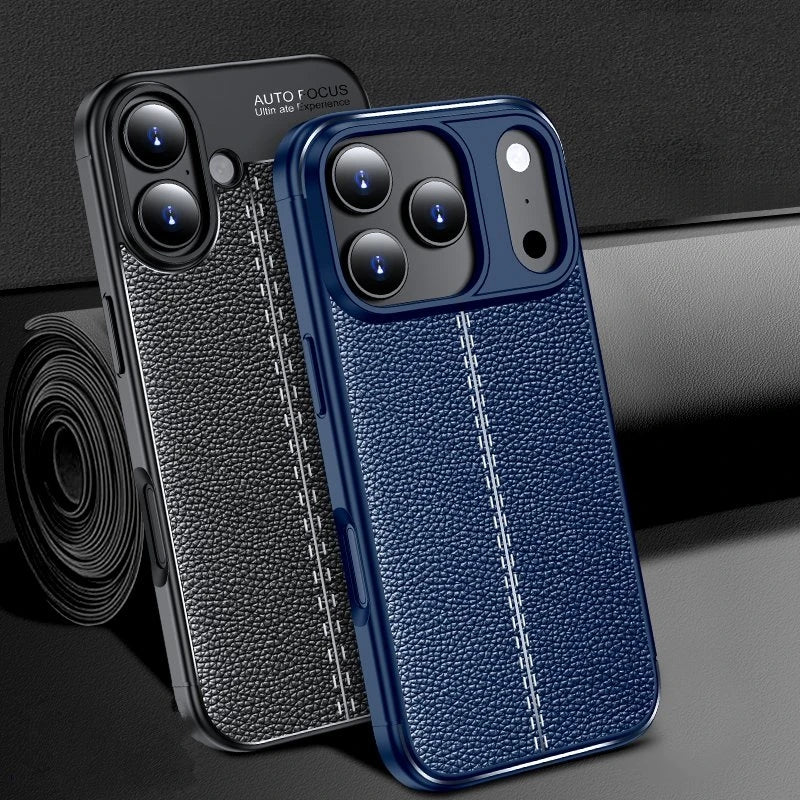 Shockproof Leather & TPU Phone Case for iPhone 17 Series
