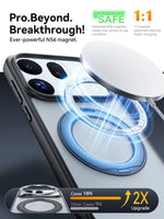 Matte Anti-Yellowing Case with 360° Rotating Ring Stand for OPPO Find X10 Series
