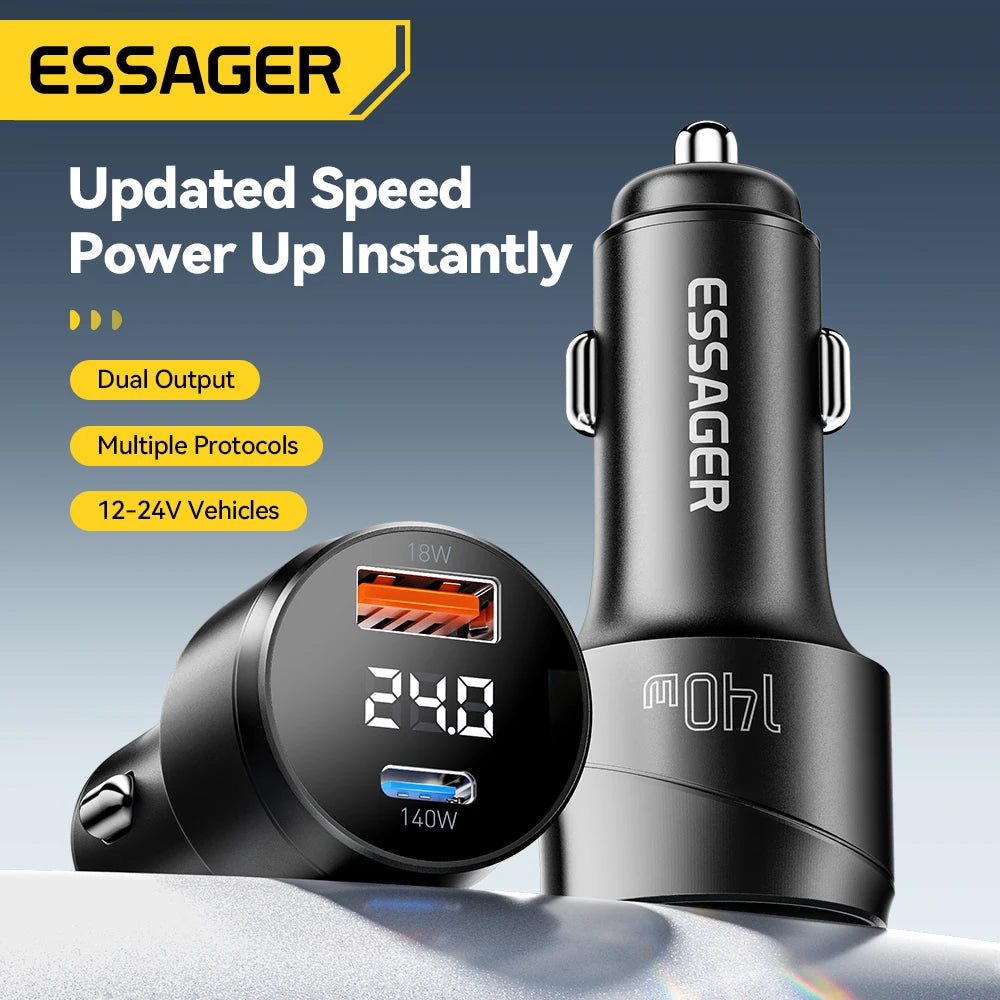 Essager 140W PD 3.1 Car Charger