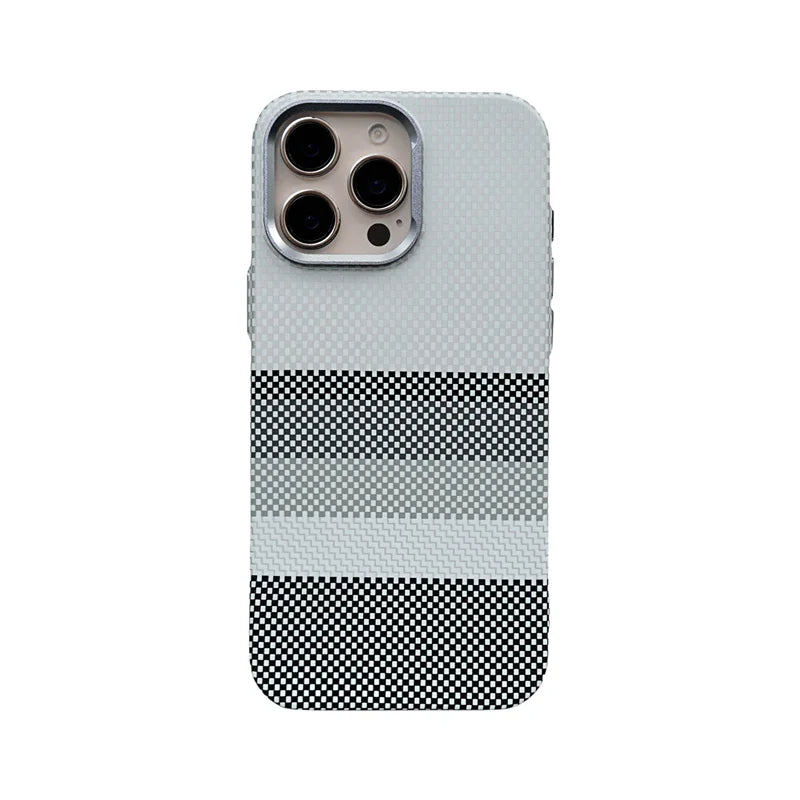 Carbon Fiber Pixel Relief MagSafe Case for iPhone 16 Pro / iPhone 16 Pro Max