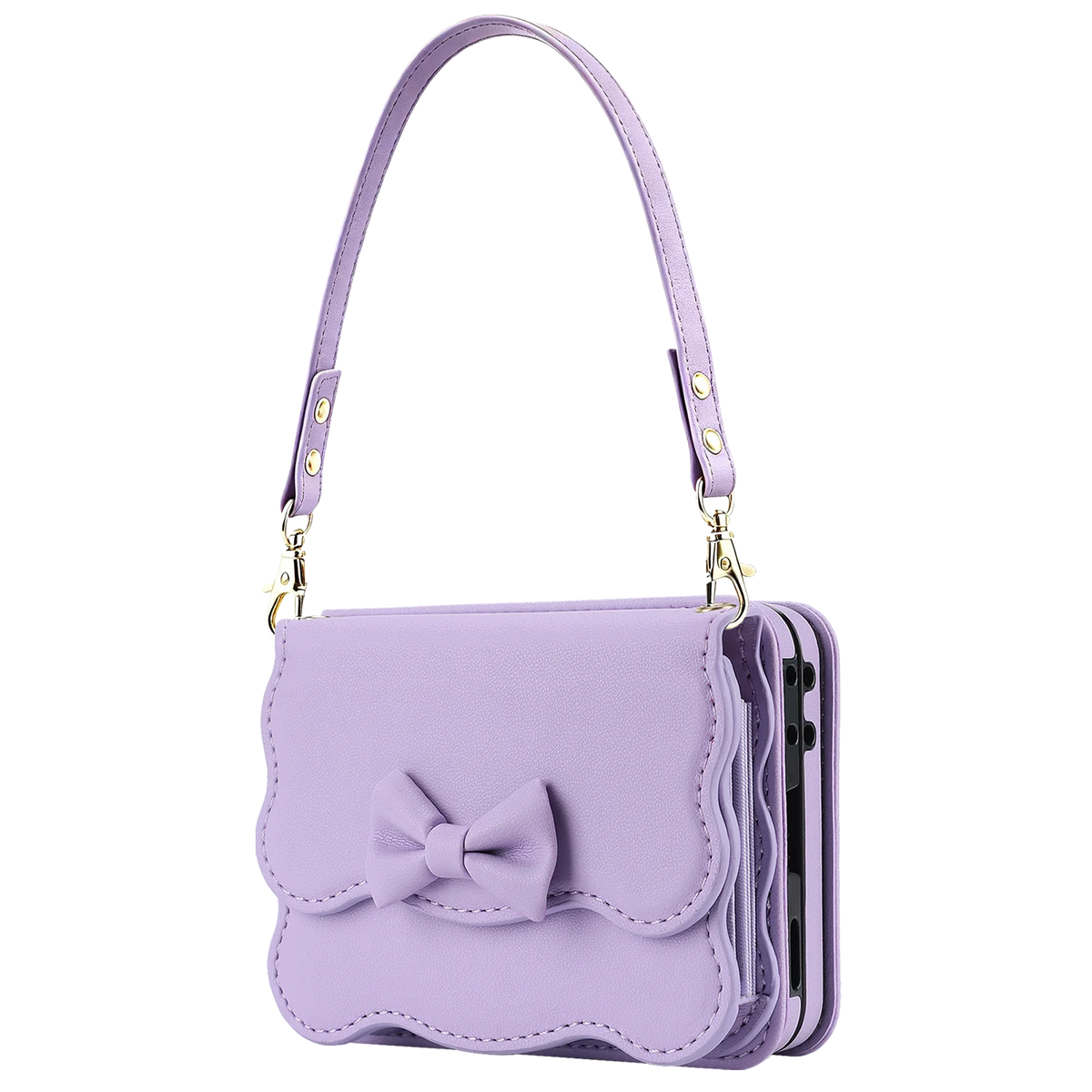 Shockproof Crossbody Wallet Case with Removable Strap for Samsung Galaxy Z Flip 8