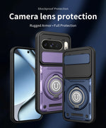 360° Rotating Metal Ring Holder Case for Google Pixel 10 Pro XL